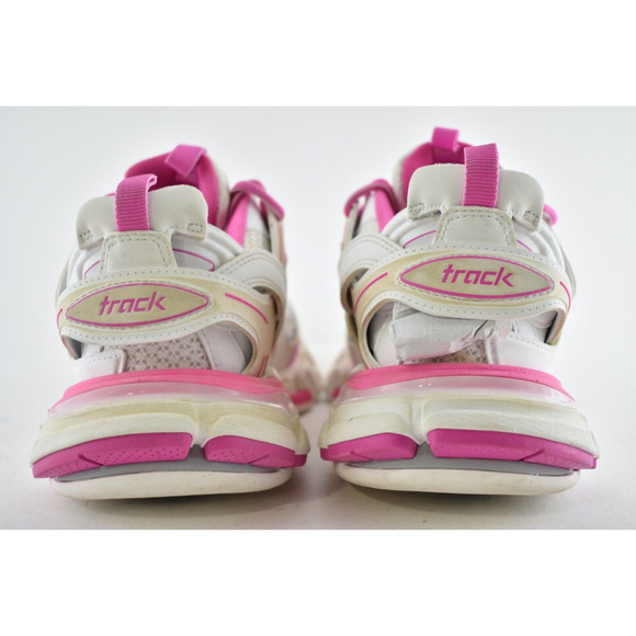 Balenciaga Track Sneaker Pink White Distress Worn Out Platform Flat Trainer 38 - Picture 11 of 12